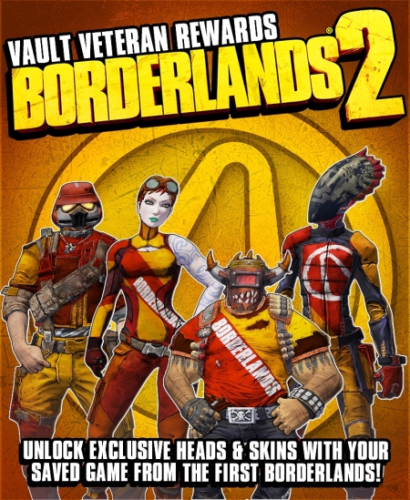 Borderlands 2 - Gearbox verspricht exklusive Heads und Skins für Borderlands Eins Besitzer