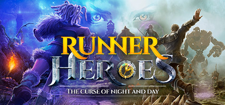 Logo for RUNNER HEROES: The curse of night and day