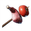 Fleischspieß mit Tomate
