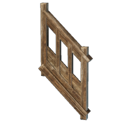 Einfaches Holzgeländer