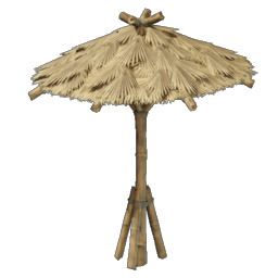 Bambus Palmenblatt Regenschirm