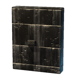 Geheime polierte Granittür