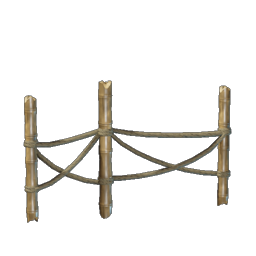 Bambuszaun mit Seilen II