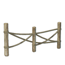 Bambuszaun mit Seilen I