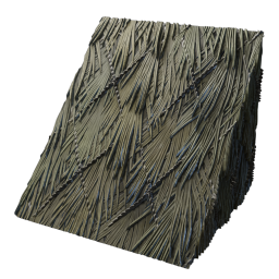 Palmenblatt-Dachblock